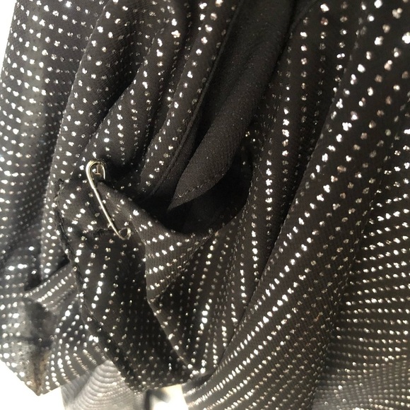 Zara Black & Silver Glitter Long Sleeve Dress 🔥 - Picture 10 of 10